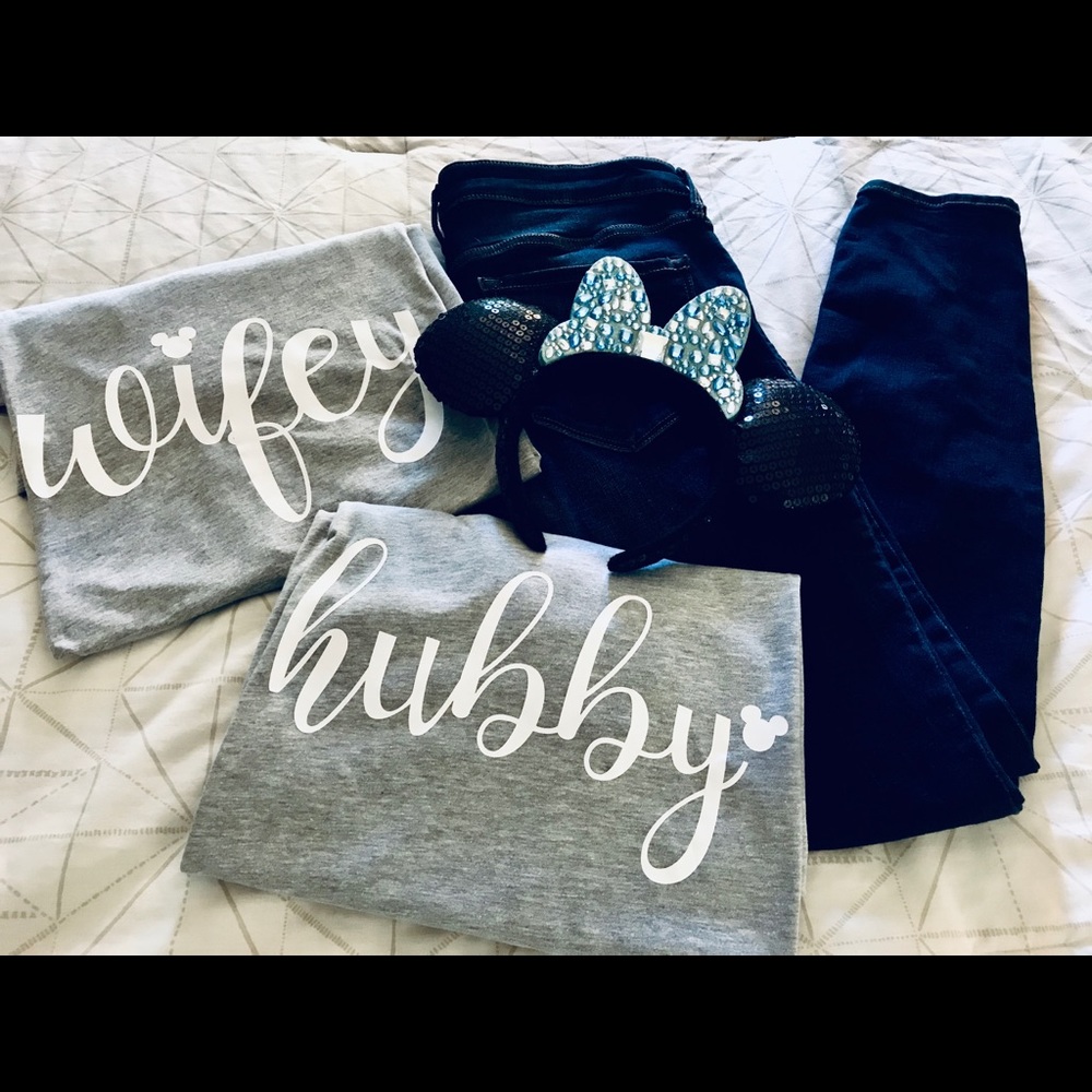 Disney Hubby Wifey Shirts Set